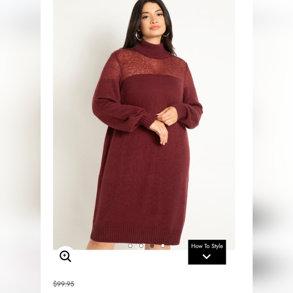 Eloquii Sweater Dress - Picture 2 of 3
